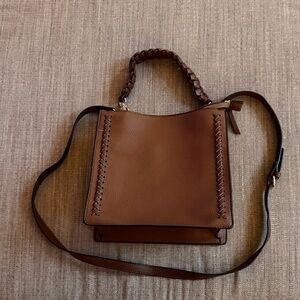 Jen & Co. Vegan Braided Handle Shoulder Bag